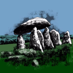 Pentre Ifan wales artwork Harry Wibier