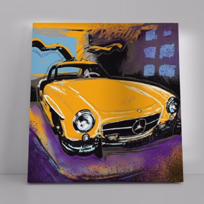 Mercedes-Benz 300 SL Art Kunstwerk